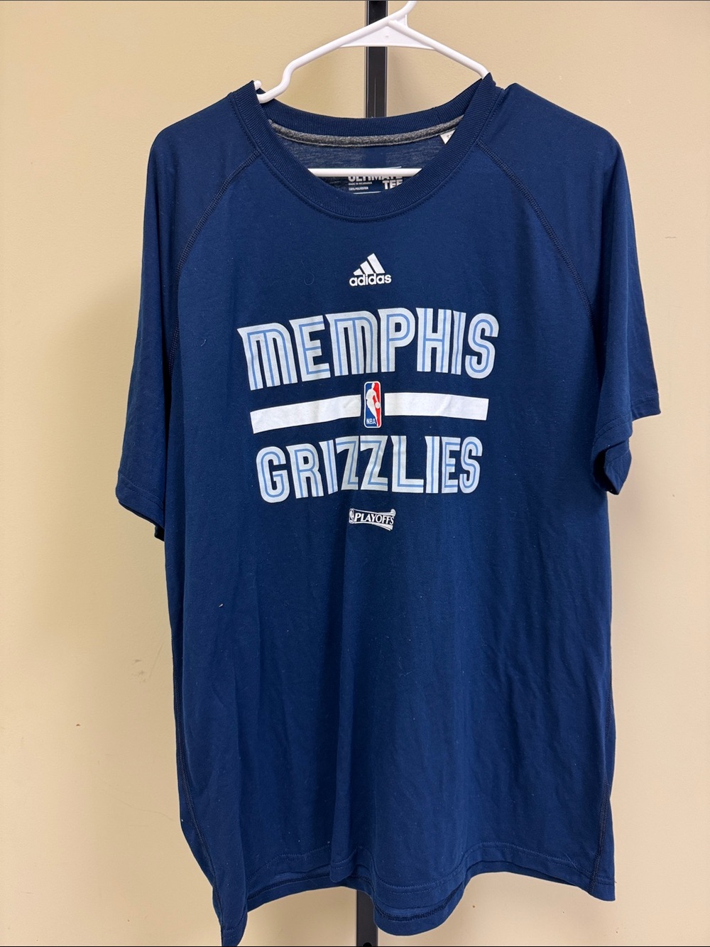 adidas Navy Memphis Grizzlies NBA T-Shirt